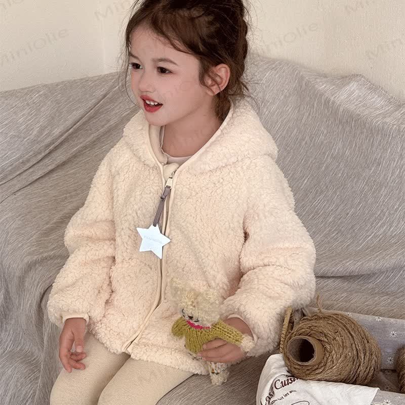 幼児用シェルパフード付きジャケット - image 6