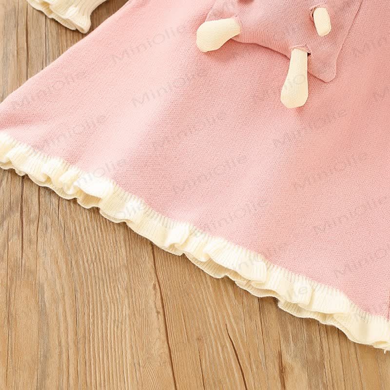 幼児用女の子用リボンバニーニットドレス - image 5