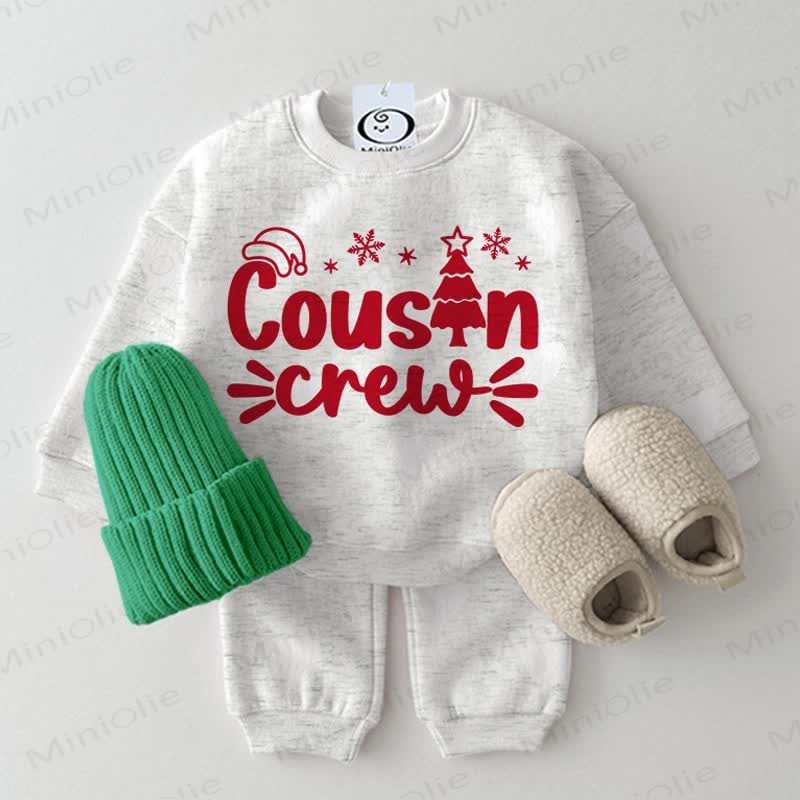COUSIN CREWベビー クリスマス 2点セット ライトグレー - ライトグレー - 2～3歳 - image 1