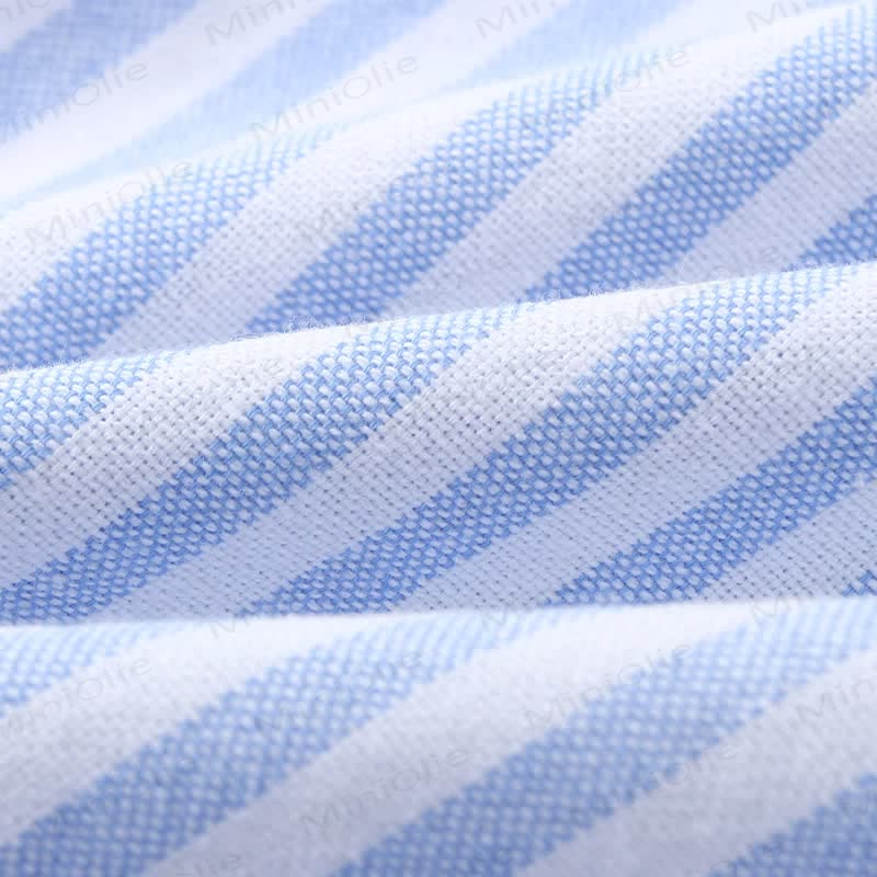 幼児用男の子用ストライプシャツ（ショール付き） - image 8