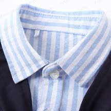 幼児用男の子用ストライプシャツ（ショール付き） - image 5