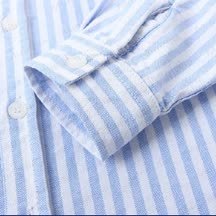 幼児用男の子用ストライプシャツ（ショール付き） - image 6