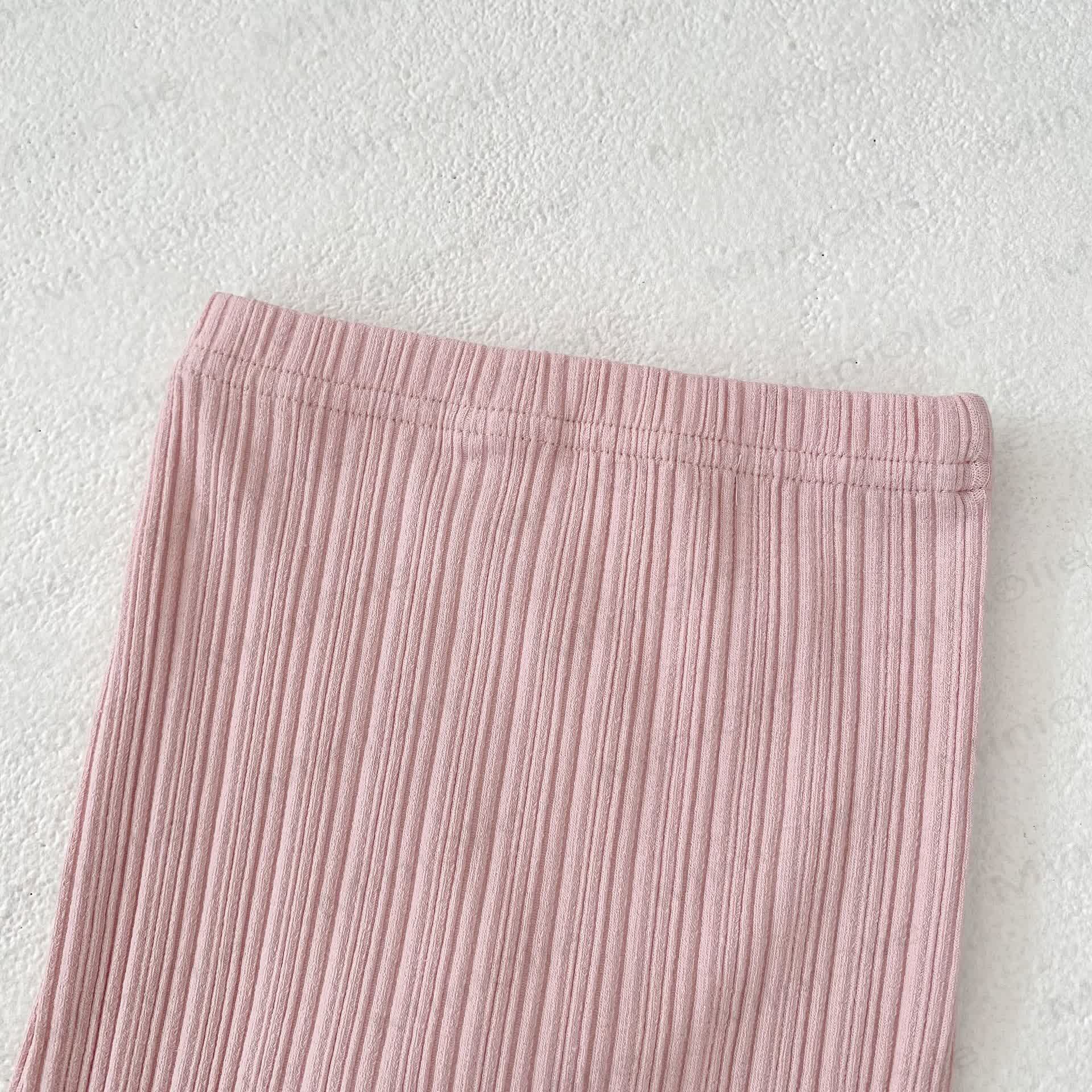 ベビー幼児女の子用無地レースリブレギンス - image 7