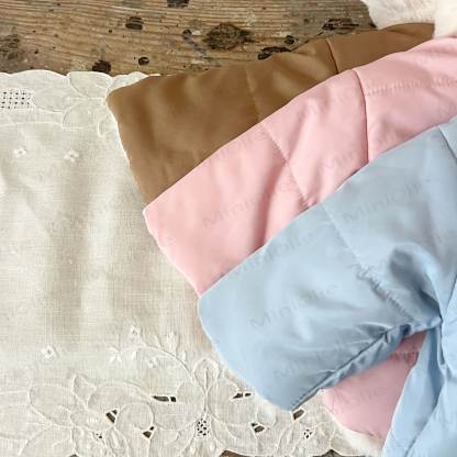 ベビーフリース裏地無地フード付きジャケット - image 8