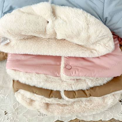 ベビーフリース裏地無地フード付きジャケット - image 10