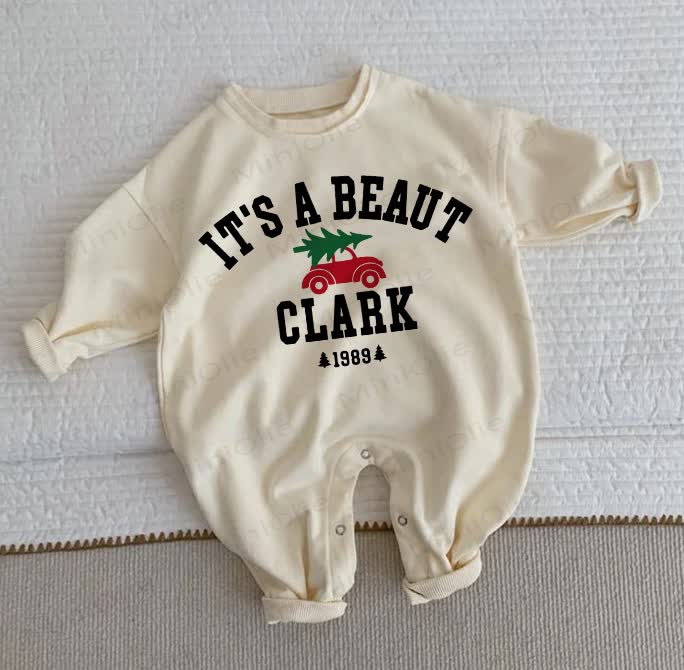 IT'S A BEAUT CLARK 1989ベビーベージュロンパー - ベージュ - 2～3歳 - image 1