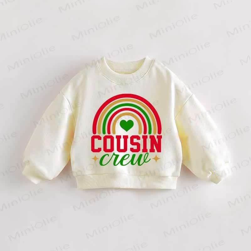 COUSIN CREWベビークリーム スウェットシャツ - クリーム - 3～5歳 - image 1