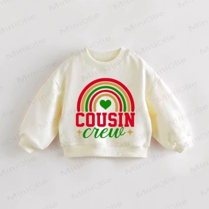 COUSIN CREWベビークリーム スウェットシャツ - クリーム - 3～5歳 - image 1