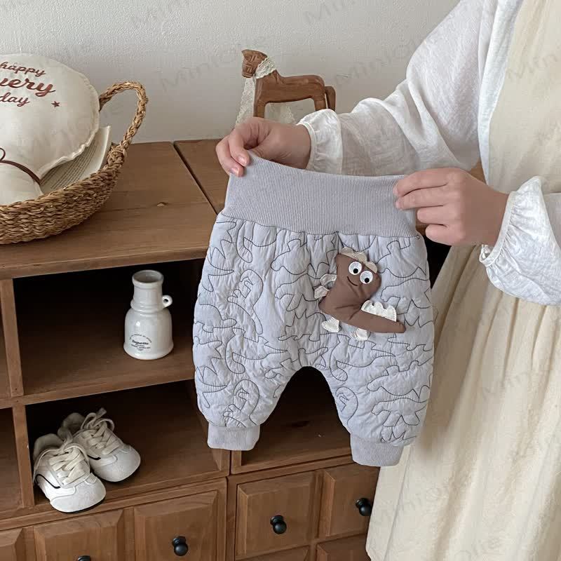 ベビー 幼児 男の子 恐竜 キルティング ジョガーパンツ - image 5