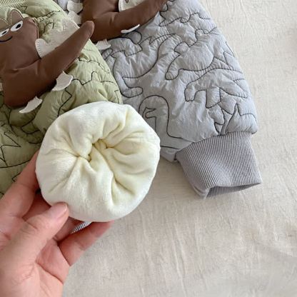 ベビー 幼児 男の子 恐竜 キルティング ジョガーパンツ - image 9