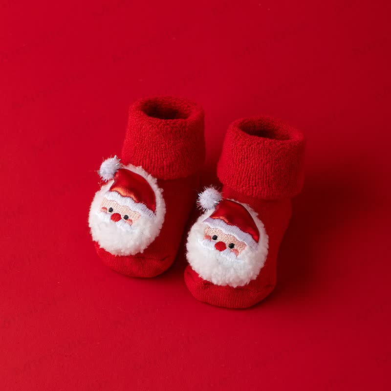 ベビー幼児用フリース裏地クリスマスソックス - サンタクロース - 1～3歳 - image 5