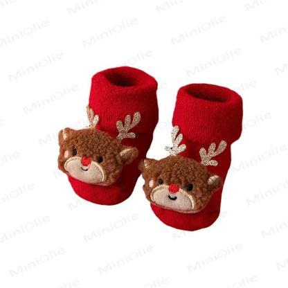 ベビー幼児用フリース裏地クリスマスソックス - image 4