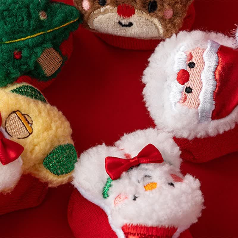 ベビー幼児用フリース裏地クリスマスソックス - image 11