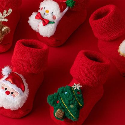 ベビー幼児用フリース裏地クリスマスソックス - image 9