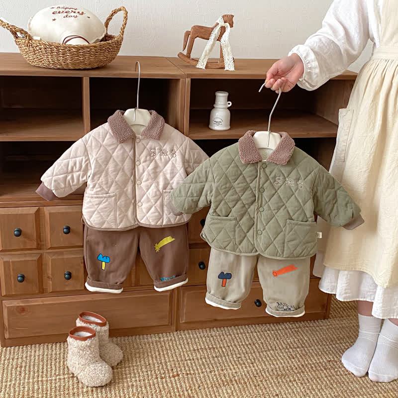 ベビー幼児用キルティングキルティングアウターウェア - image 7