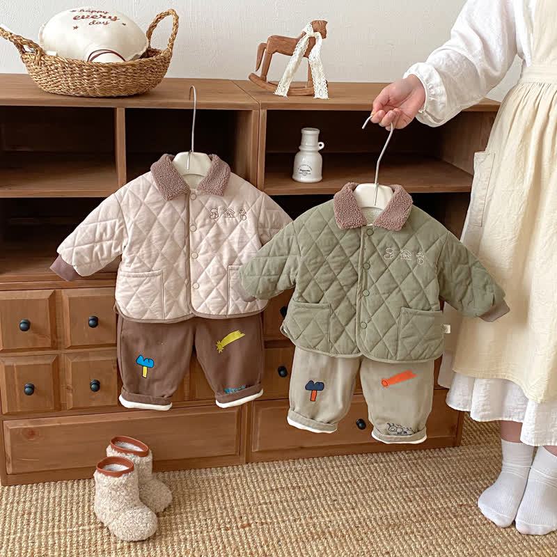 ベビー幼児用キルティングキルティングアウターウェア - image 7