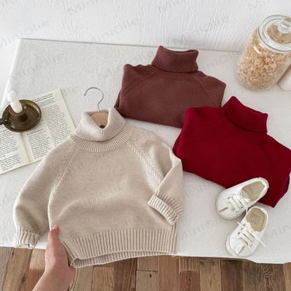 キッズニット無地セーター - image 5