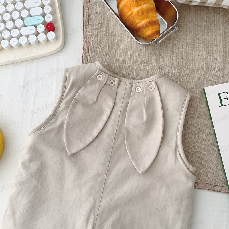 ベビー幼児用バニーフリース裏地オーバーオール - image 10