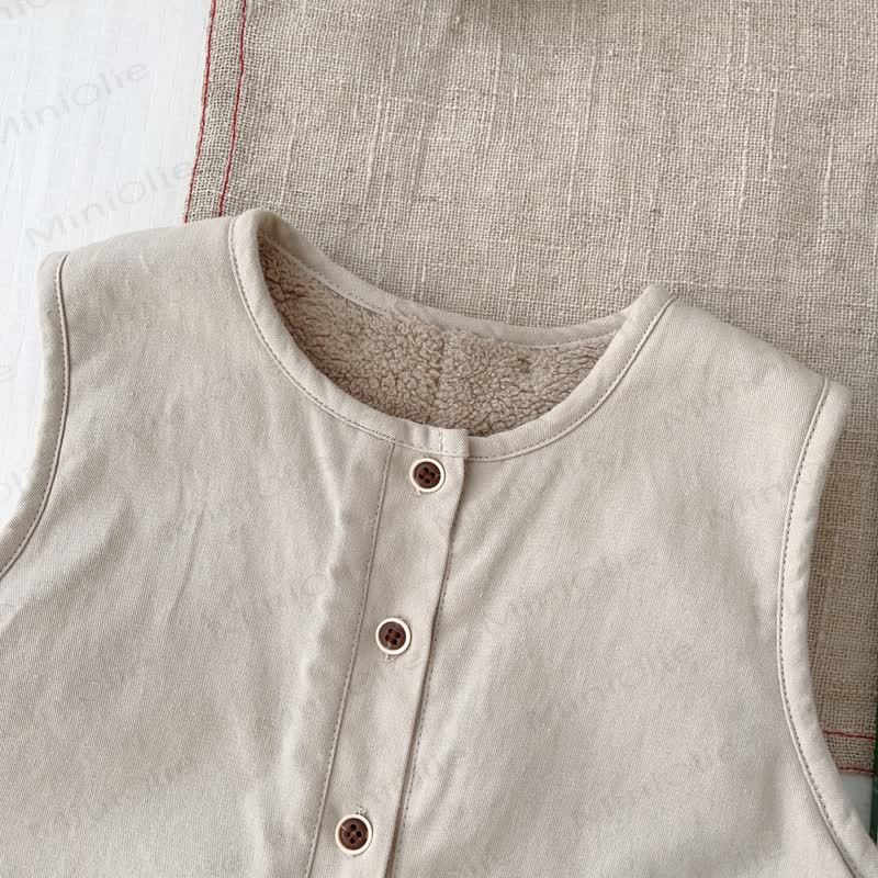 ベビー幼児用バニーフリース裏地オーバーオール - image 8