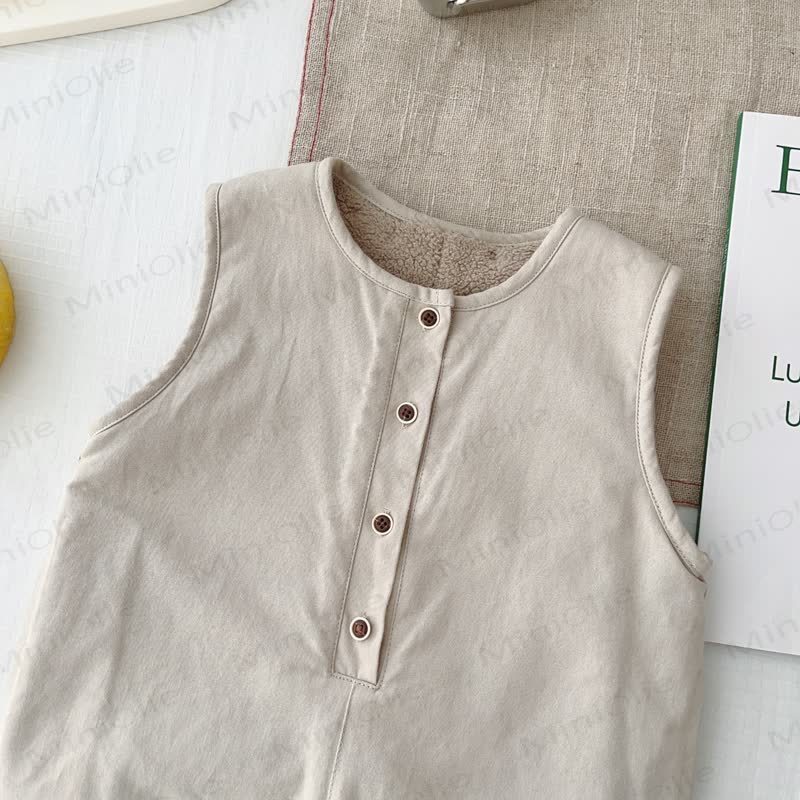 ベビー幼児用バニーフリース裏地オーバーオール - image 7