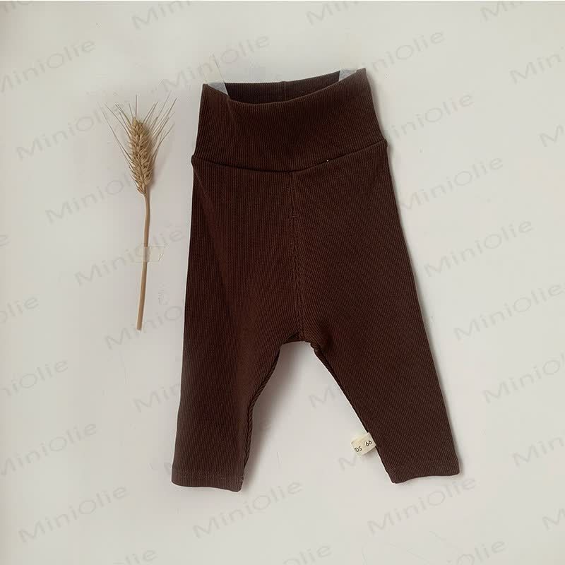 ベビードッグ/ブラウンドットリボンボディスーツ＆レギンス - 茶色のレギンス - 18～24ヶ月 - image 8