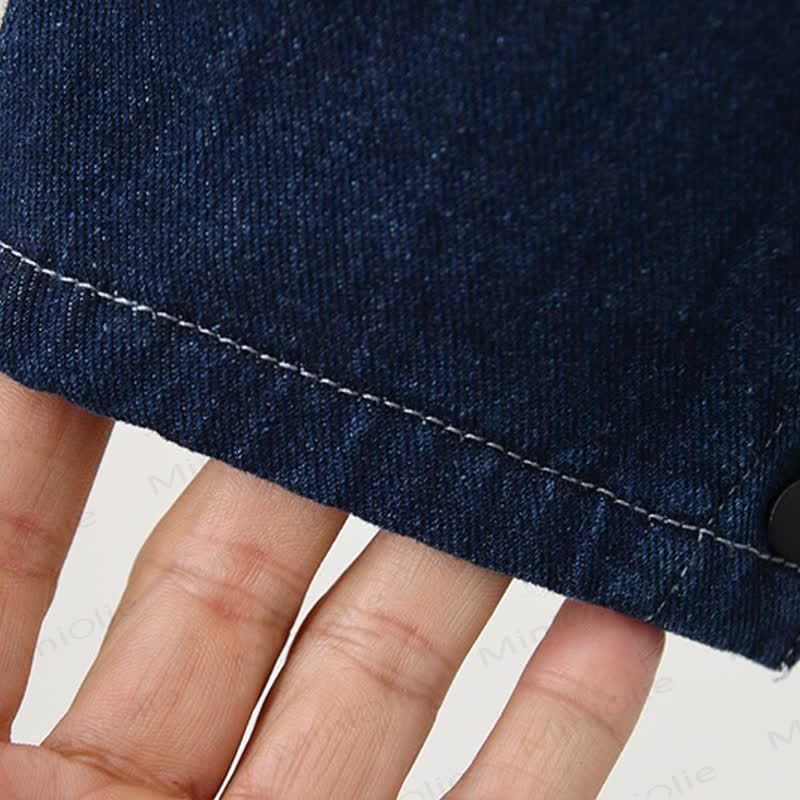 ベビー幼児用マッシュルームデニムフリース裏地オーバーオール - image 9