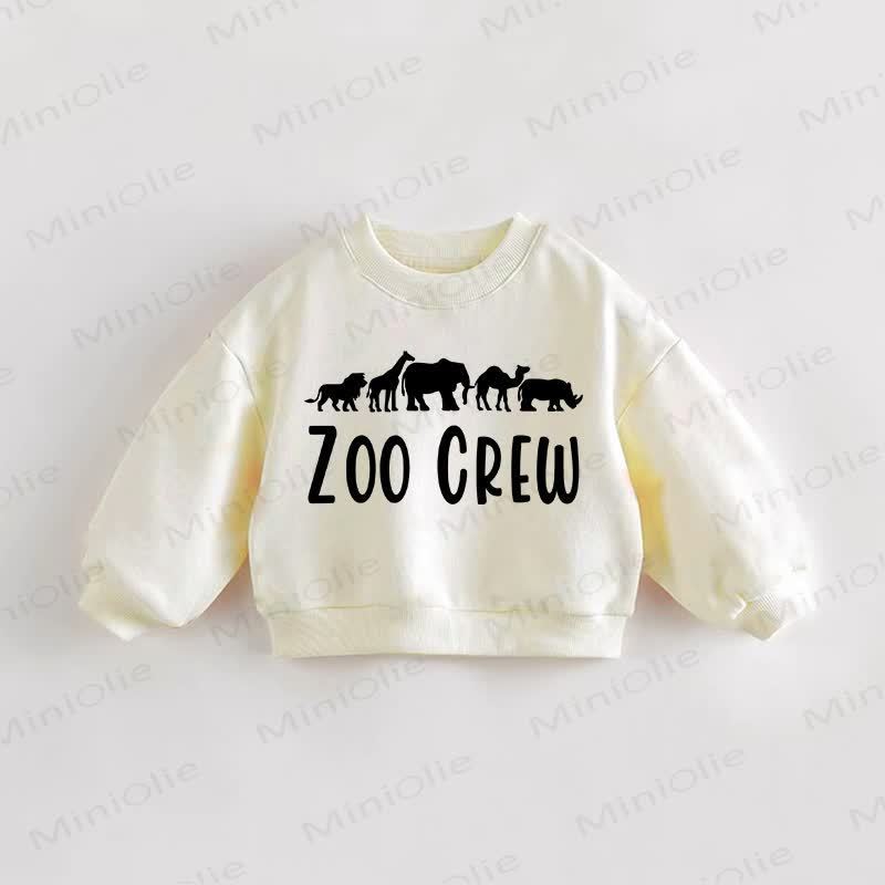 ZOO CREWベビー 幼児用 クリーム スウェットシャツ - クリーム - 3～5歳 - image 1