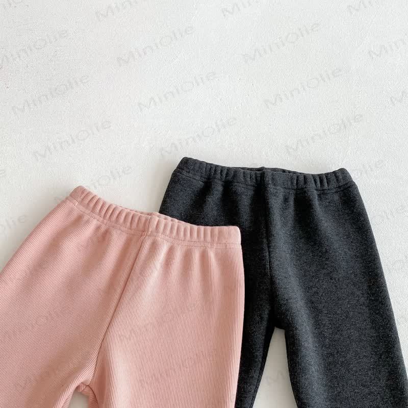 ベビー幼児女の子用ニットレースフリース裏地レギンス - image 14