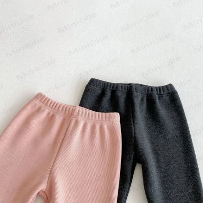 ベビー幼児女の子用ニットレースフリース裏地レギンス - image 14