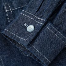 キッズボーイズ無地ヴィンテージデニムシャツ - image 4