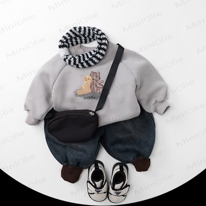 GOOD LUCKベビー 幼児用ベア ジーンズパンツ - image 2