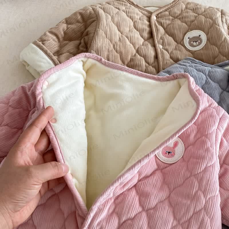 ベビースカーフ かわいい漫画キルティングロンパース - image 7