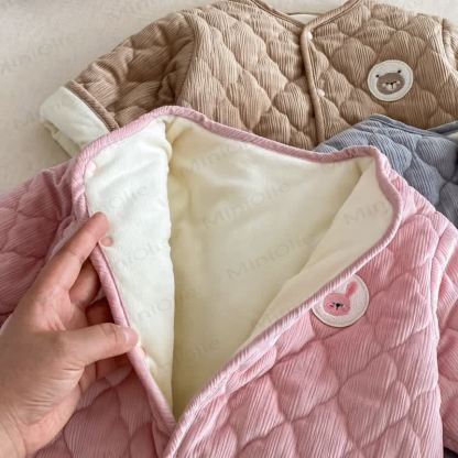 ベビースカーフ かわいい漫画キルティングロンパース - image 7