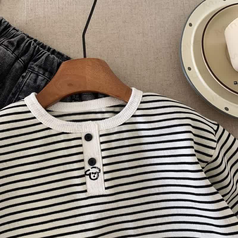 ベビー幼児用ストライプクルーネックTシャツ - image 6