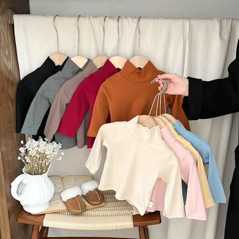 ベビータートルネック 快適無地Tシャツ - image 4