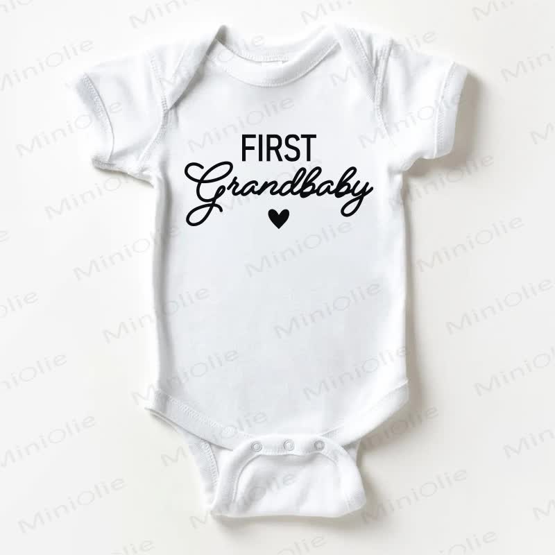 FIRST GRANDBABYベビーホワイトボディスーツ - 白 - 18～24ヶ月 - image 1