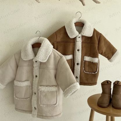 幼児用レトロカラーカーディガンアウターウェア - image 1