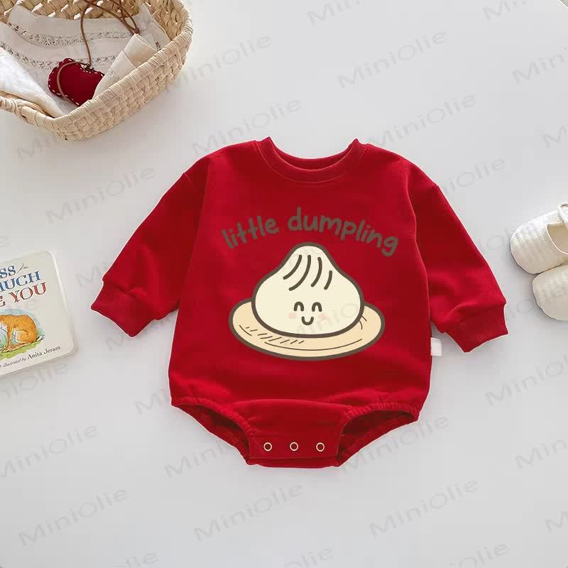 LITTLE DUMPLINGベビーレッドボディスーツ - 赤 - 18～24ヶ月 - image 1