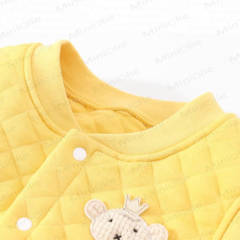 ベビー無地キルティングベストアウターウェア - image 7