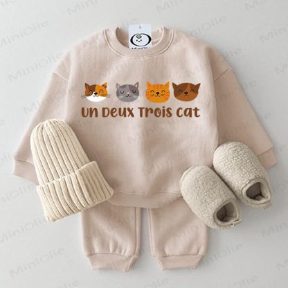 UN DEUX TROIS CAT ベビーベージュ 2点セット - ベージュ - 2～3歳 - image 1