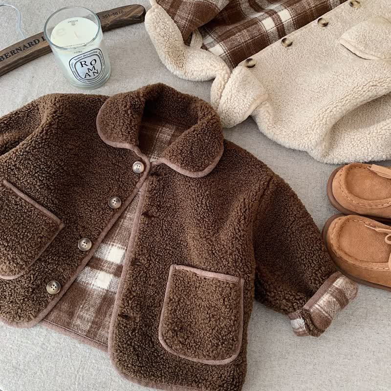 ベビー無地ラペルアウター - image 3