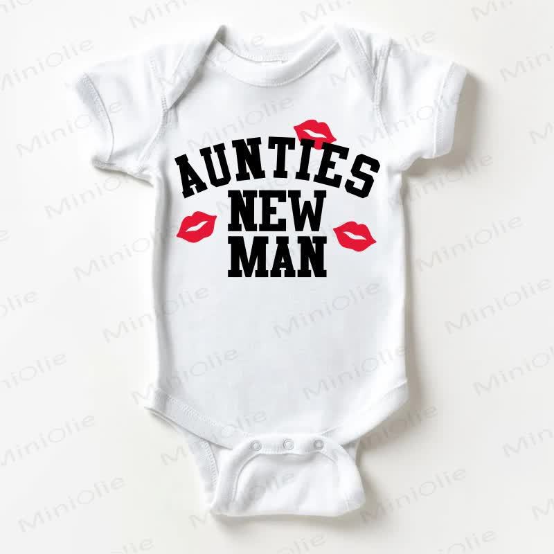 AUNTIES NEW MANベビーホワイトボディスーツ - 白 - 18～24ヶ月 - image 1