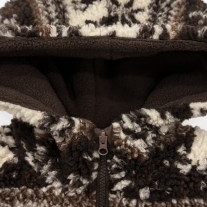 男の子用暖かいフード付きフリースアウターウェア - image 3