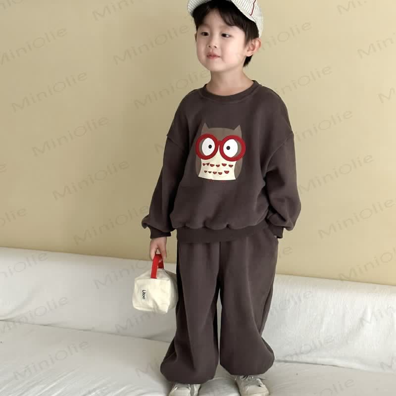 幼児用フクロウ2点セット - ダークグレー - 9-10T - image 5