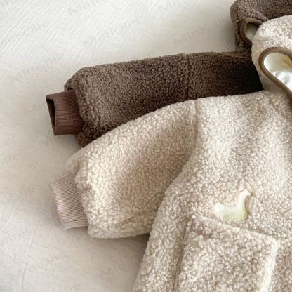 ベビー刺繍入り漫画フード付きアウターウェア - image 5