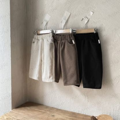 男の子用フリース無地パンツ - image 2