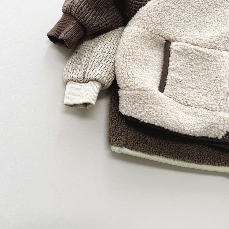 ベビー幼児用クルーネックカラーブロックアウターウェア - image 5