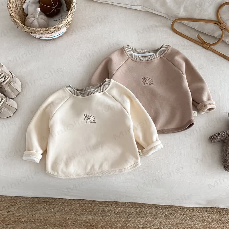 ベビー幼児男の子用刺繍入りリトルハウスTシャツ - image 1