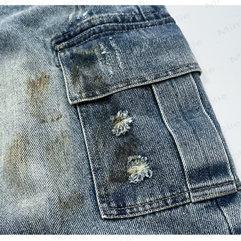 幼児用女の子デニムワークパンツ - image 2