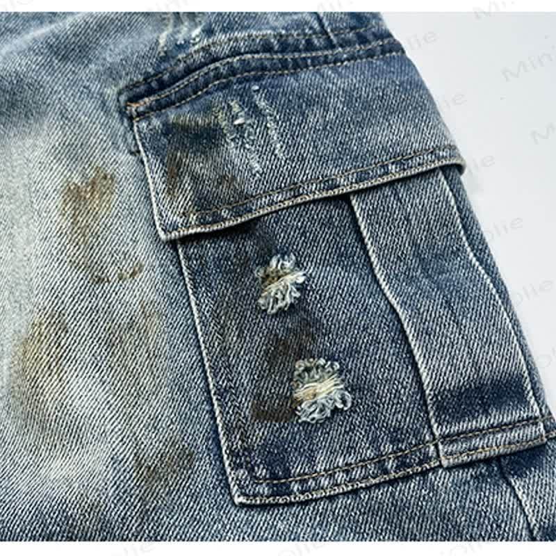 幼児用女の子デニムワークパンツ - image 2